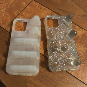 iphone 12 two cases bailey hikawa clear glitter